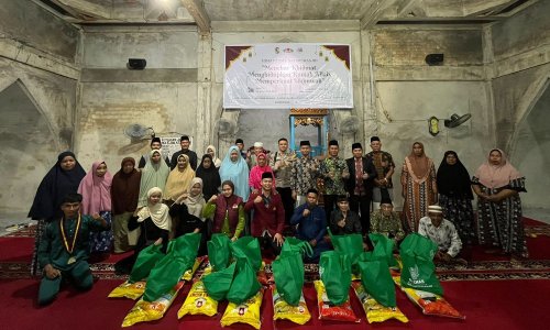 HIMA Persis Pelalawan sulap masjid jadi pusat pemberdayaan.(foto: andi/halloriau.com)