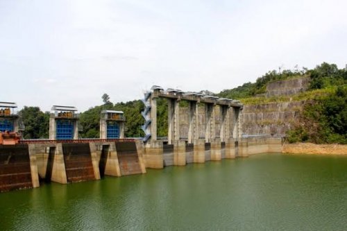 Waduk PLTA Koto Panjang di XIII Koto Kampar, Kabupaten Kampar.(foto: int)